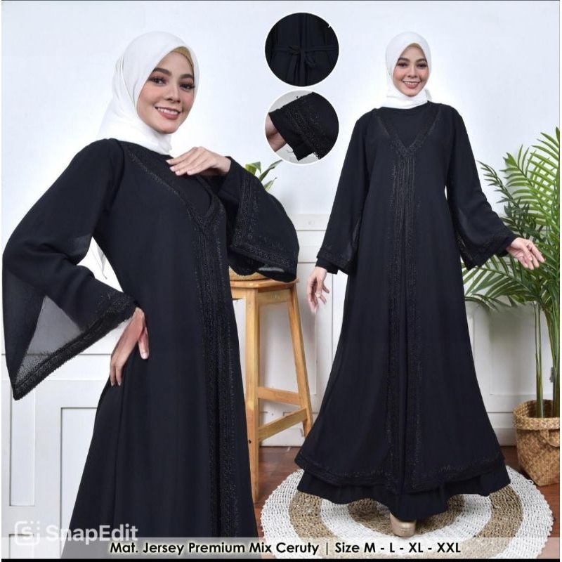 abaya hitam/gamis arab/gamis hitam