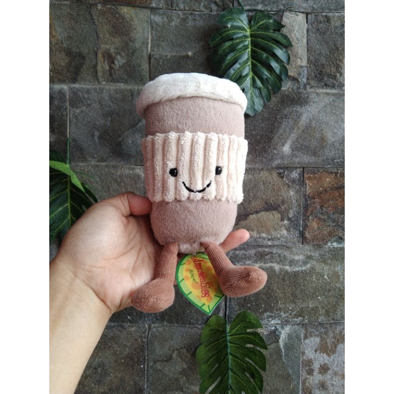 coffe to go by jellycat (NWT)