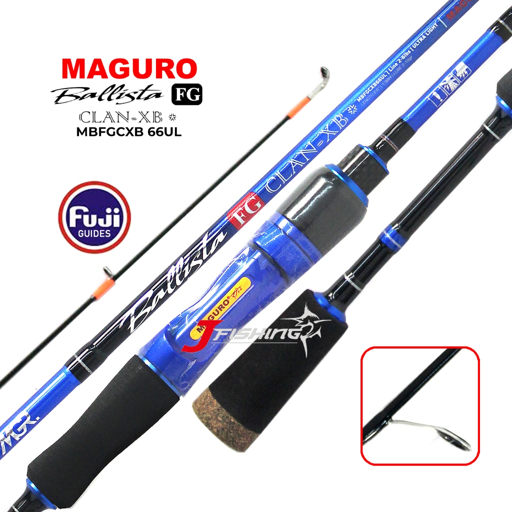 Joran UL Maguro BALLISTA FG CLAN XR/XB | Full Fuji | 2-6 lbs | Carbon | Ultra Light Casting