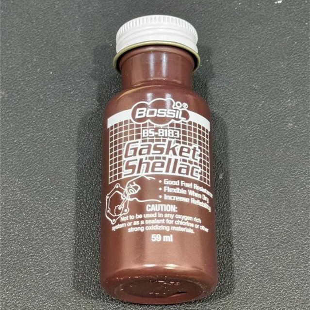 BS-8183 BOSSIL GASKET BOTOL 59 ml // bosil gasket shellac ASLI lem paking mesin mobil motor anti tah