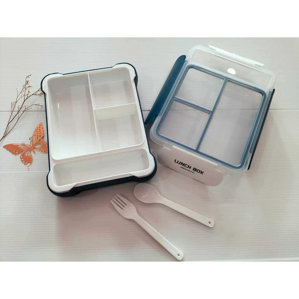 Lunch Box Kotak Makan Tempat Bekal Wadah Makan Bento 0350 Jumbo GKitchenware Bekal Estetik Korea Seh