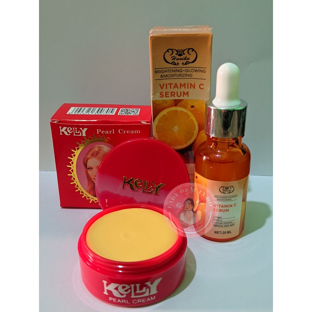 Paket Kelly Pearl Cream 15g + Serum Vitamin C
