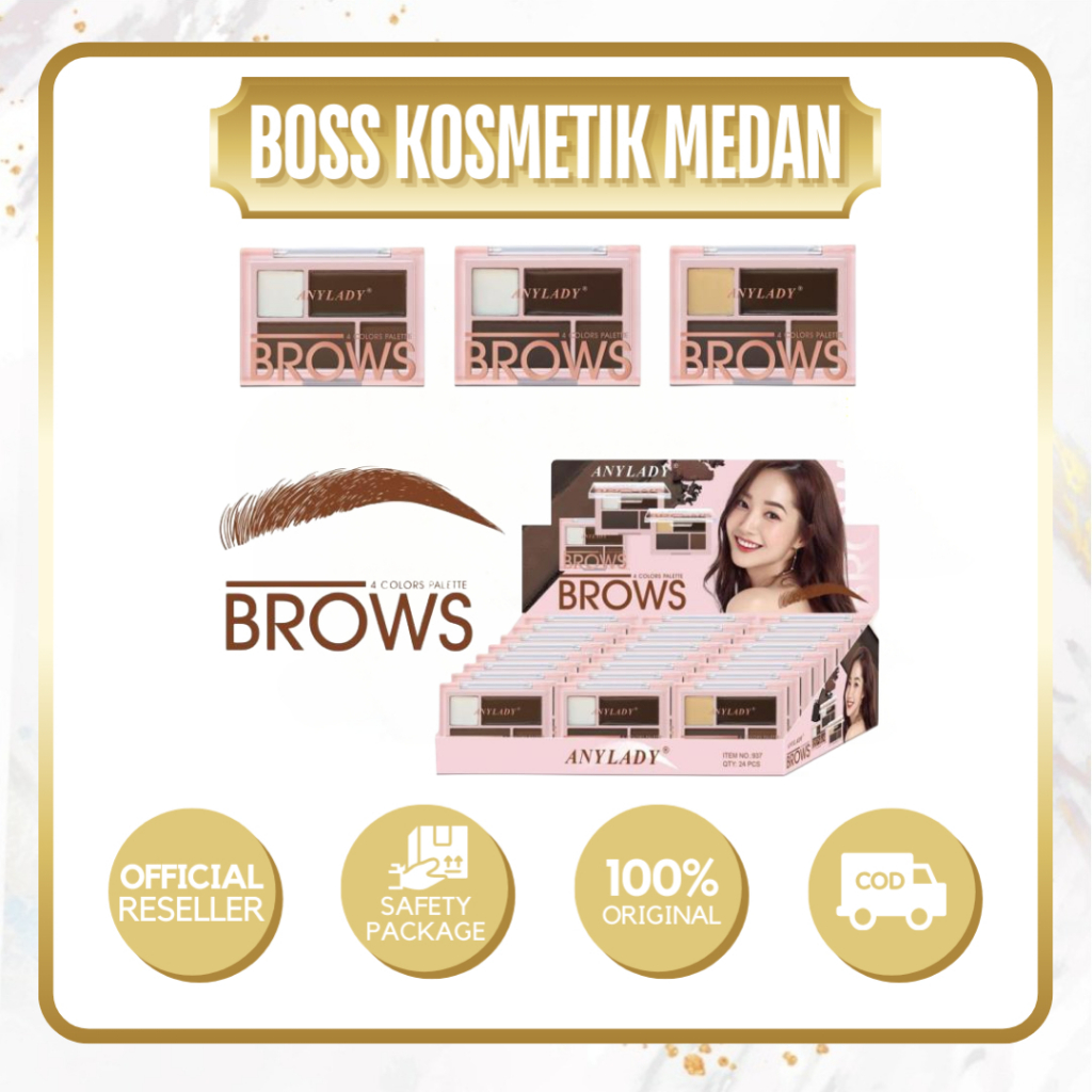 ANYLADY Eyebrow 4 Colors Palette - Brows
