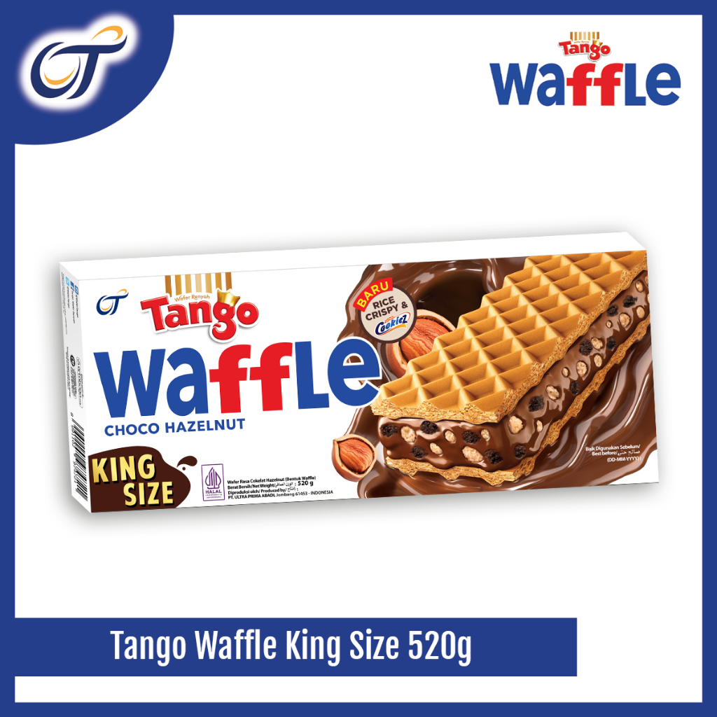 Tango Waffle King Size Choco Hazelnut 520GR - [1 Pcs]