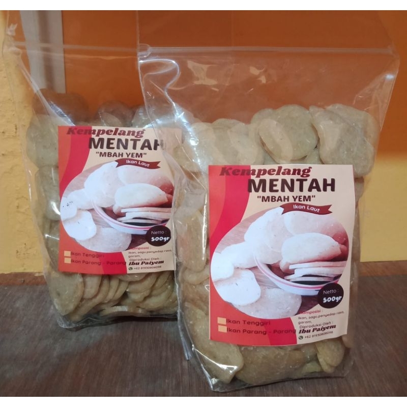 

Kempelang / kerupuk mentah Ikan Tenggiri