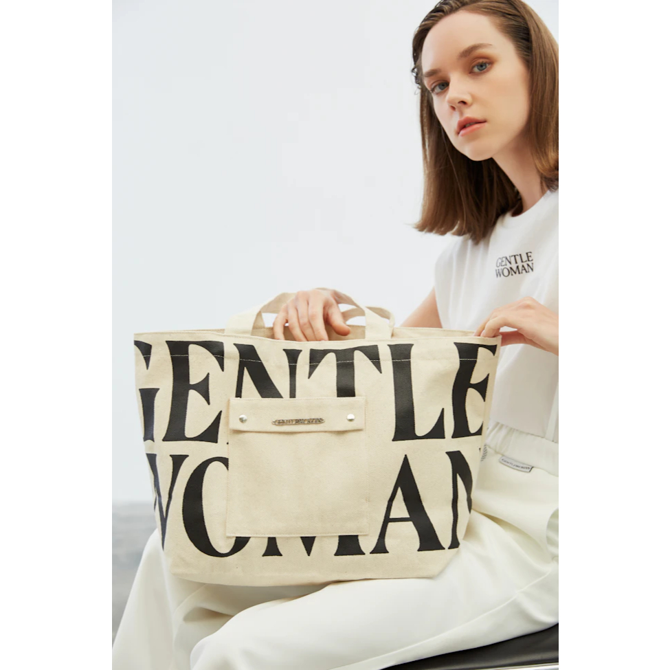 GENTLE WOMAN Painted Wall Tote Bag Tas Wanita Bkk Kanvas Wanita GW Mini Micro Sling Bag TB013-22WALL