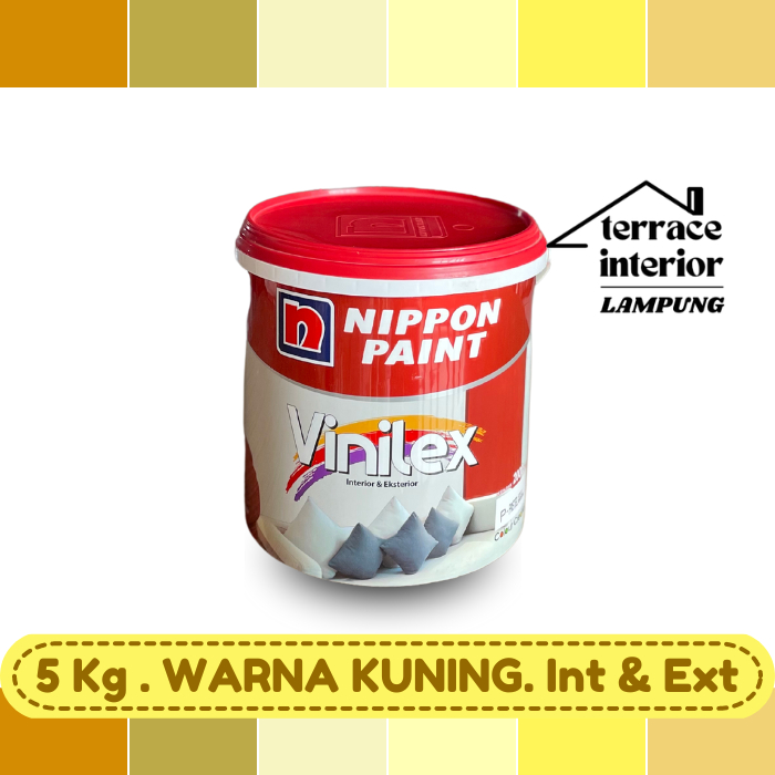 Cat Tembok Nippon Vinilex 5000 Interior & Exterior Kuning 5 Kg
