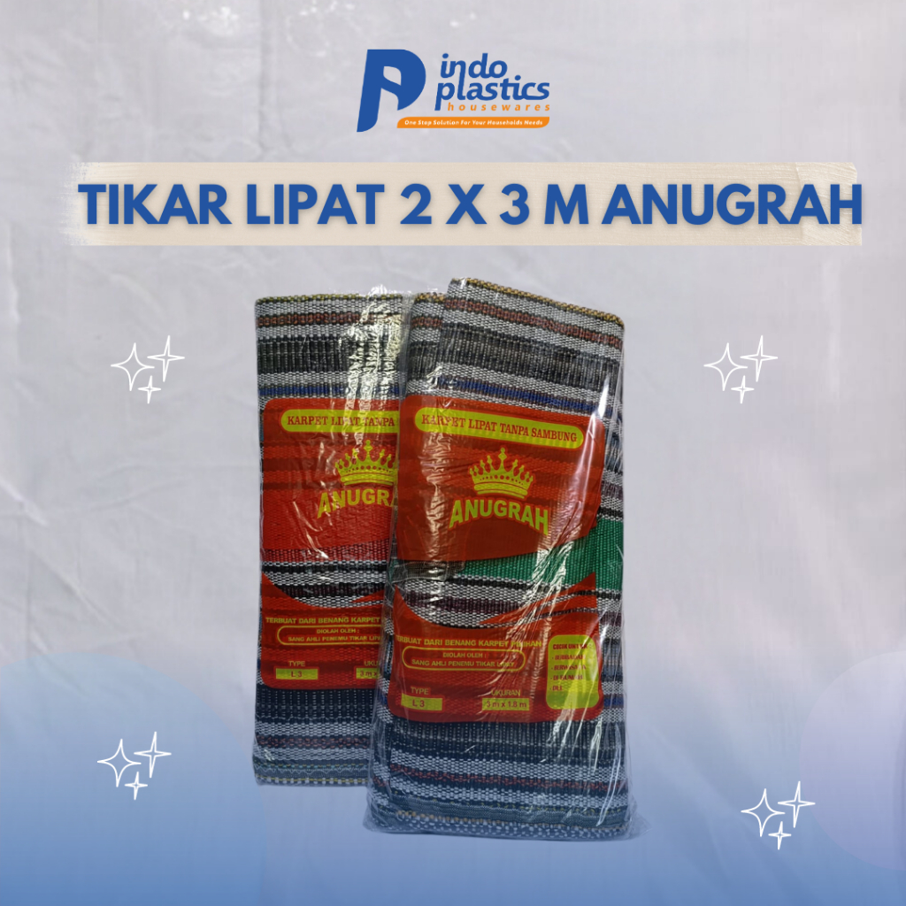 Tikar/Karpet Lipat 2 x 3 M Tanpa Sambungan Anugrah/Tikar Hajatan/Tikar Jumbo