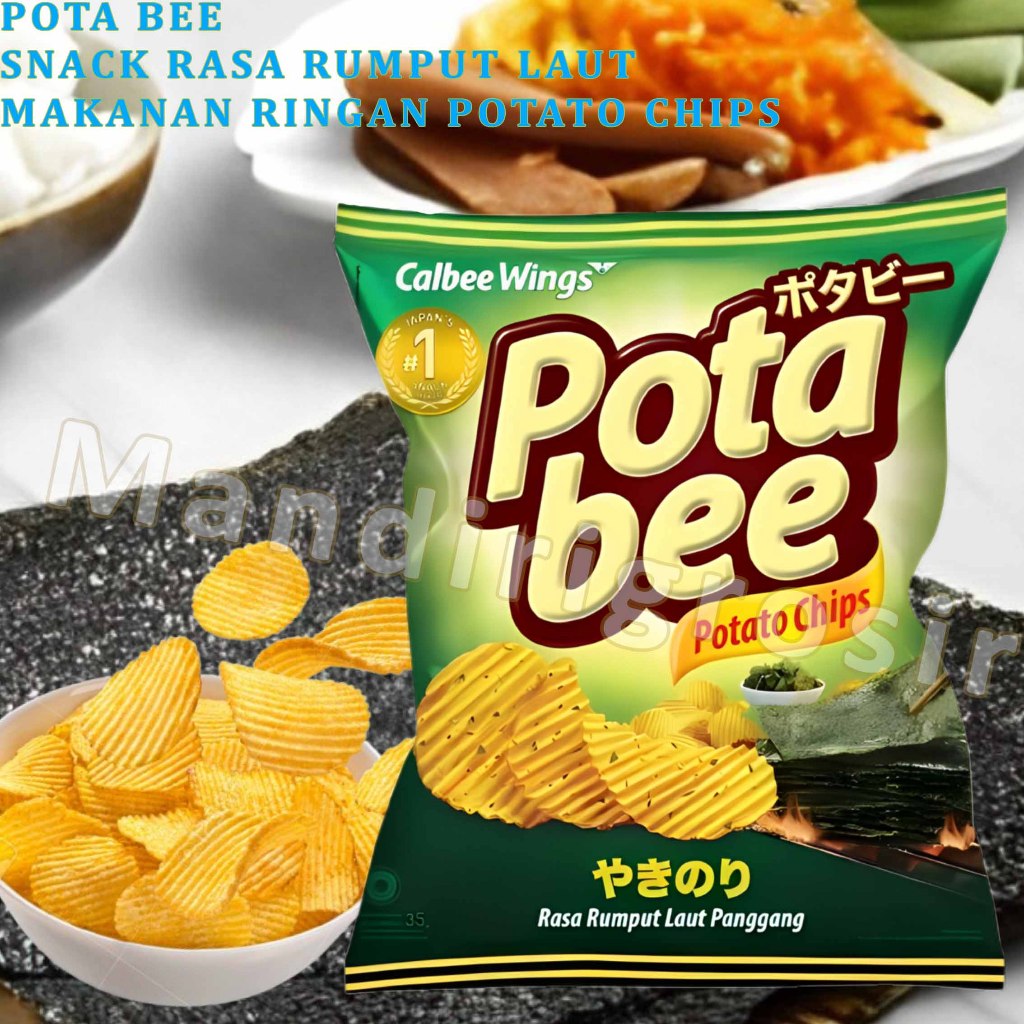 

Snack Potato Chips * Potabee * Snack Rasa Rmput Laut Panggang * 35gr