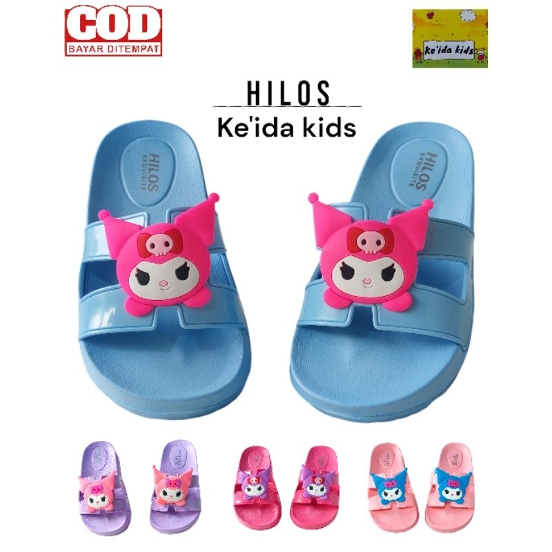 Sandal Anak Perempuan Motif Kartun Lucu Kuromi Sandal Selop Anak Perempuan