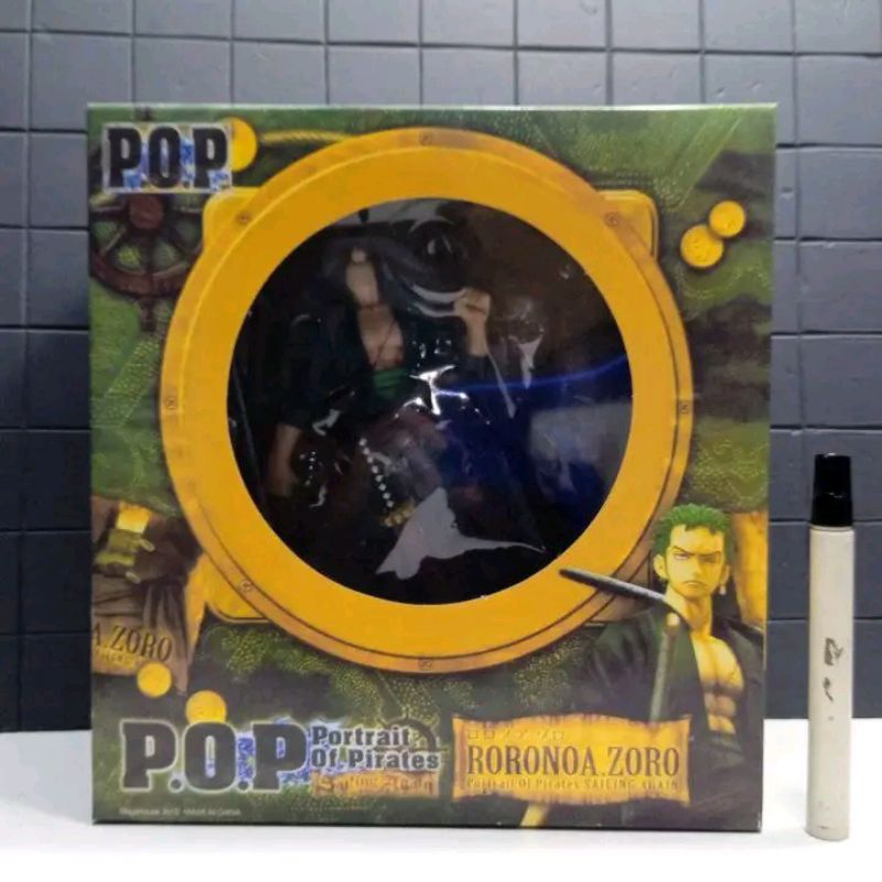 mainan action figure zoro One piece bPop dx roronoa zoro Tinggi sekitar 10 inch Statue recast Detail