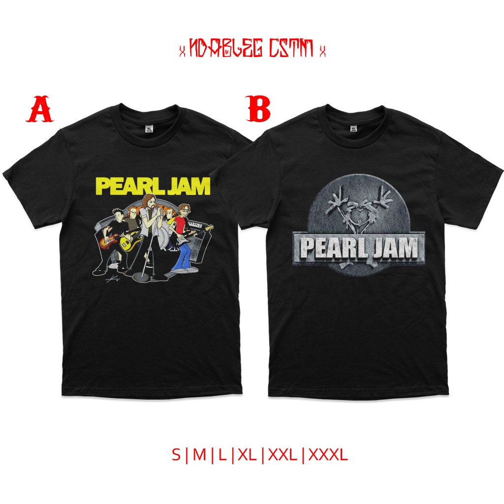 kaos band pearl jam t-shirt pearl jam Combed 24s