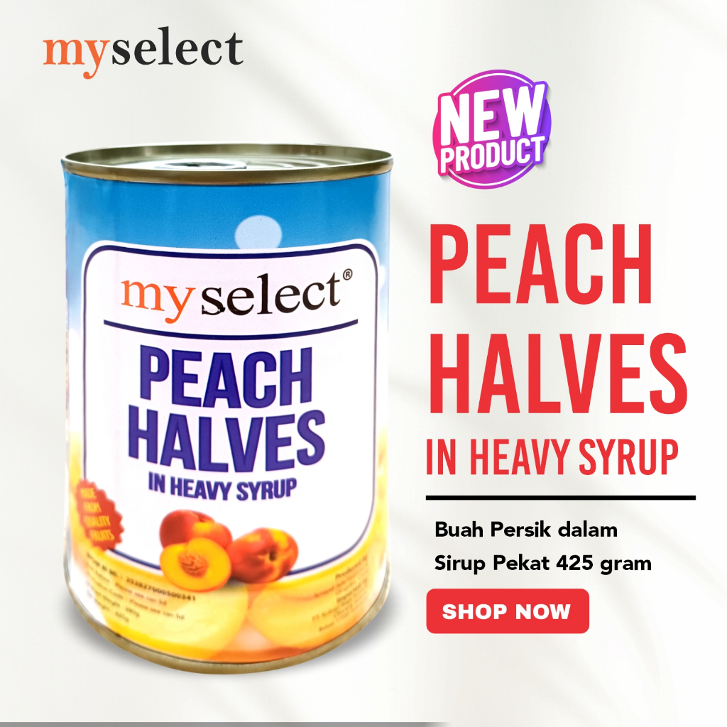 

My Select Peach Halves 425gr