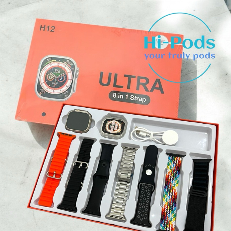 SMARTWATCH/JAM TANGAN PINTAR SERIES ULTRA H12 BLUETOOTH STRAP 7 IN 1