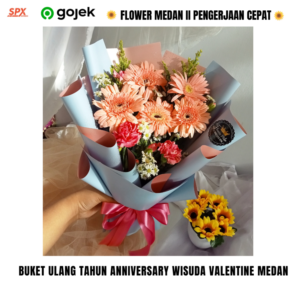 BUKET BUNGA MURAH WISUDA ANNIVERSARY ULTAH TOKO BUNGA MEDAN