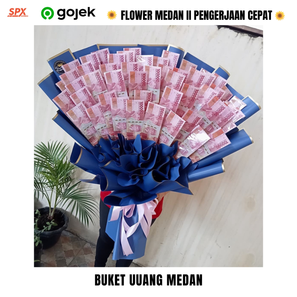 flower medan Buket Uang Bunga Wisuda Money Bouquet Graduation Kado Hadiah Wisuda Toko Bunga Medan