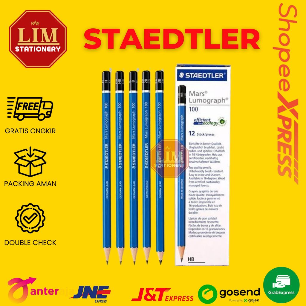 

D3W! Pensil 2B Staedtler / Pensil Komputer 2B 12pcs