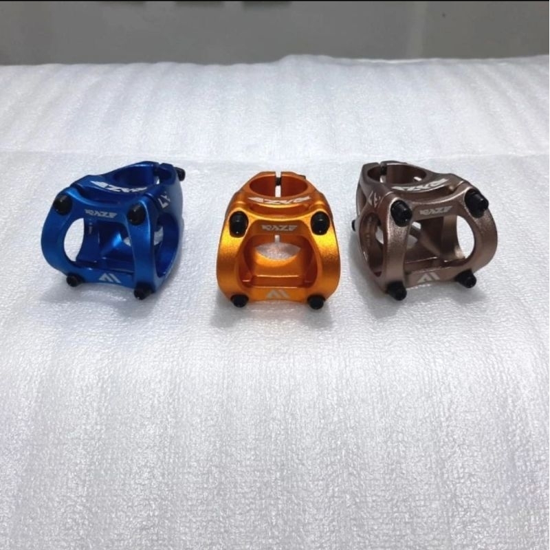 STEM SEPEDA MTB MERK RAZE AM GOLD OVERSIZE 35MM