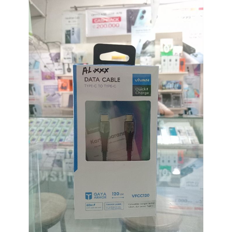 Vivan Data Cable Type-C To Type-C New