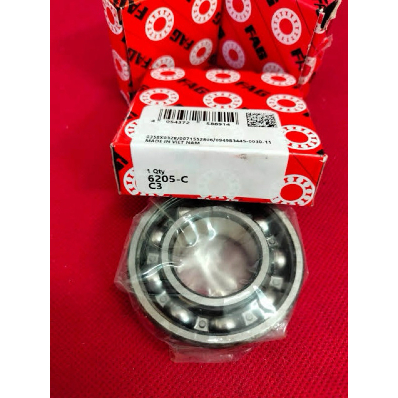 BEARING LAHER FAG 6205 MERK FAG ASLI ORI