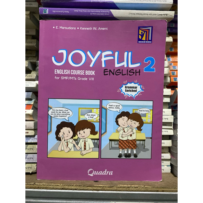 Quadra JOYFUL ENGLISH COURSE BOOK SMP / MTs Kelas 2 , 8 , VIII KURIKULUM MERDEKA ORIGINAL