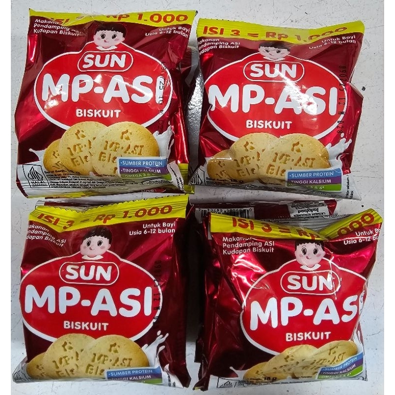 SUN MP ASI Biskuit 6-12 Bulan 18g×5pcs (isi 5 sachet)