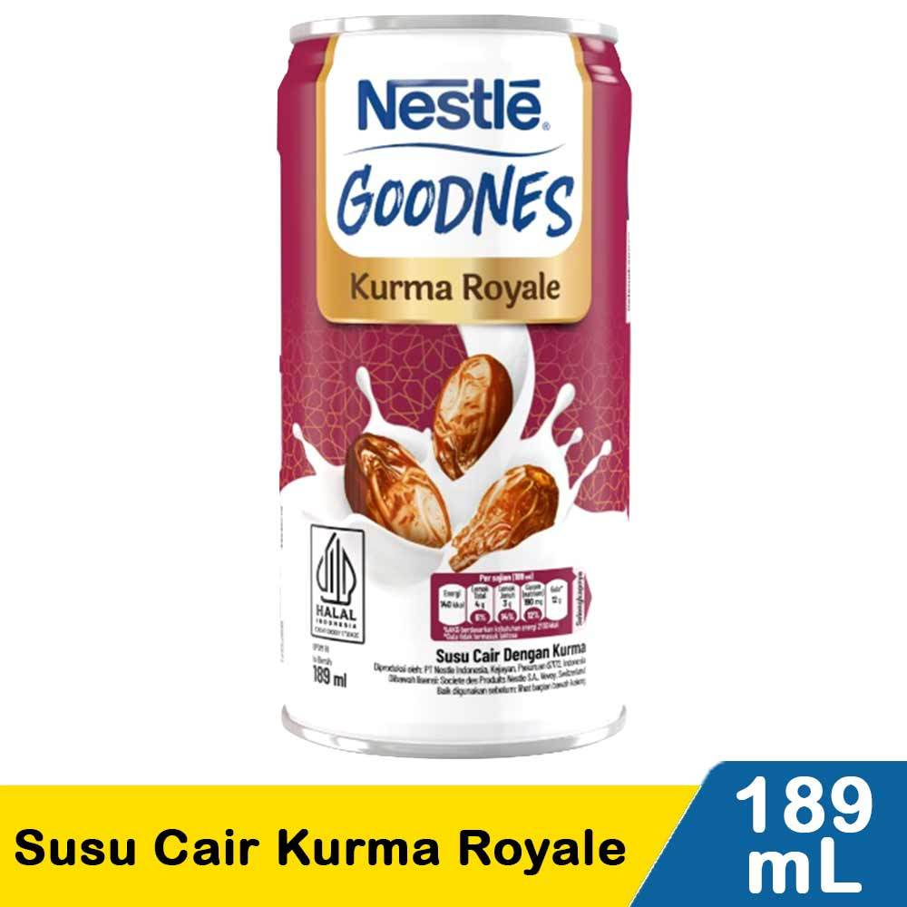

Nestle GOODNES Susu Steril Kurma Royale & Habbatussauda Kemasan Kaleng 189 ml