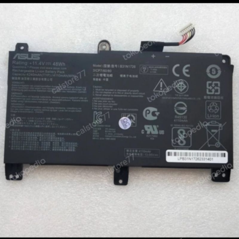 Baterai Asus ROG Strix G531 G531GT G531G G531GD G531GE