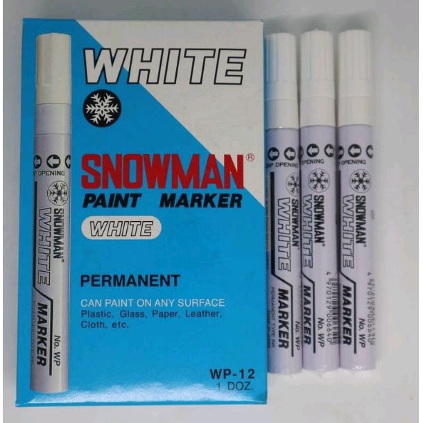 

SNOWMAN PAINT MARKER WP PUTIH (per pcs)