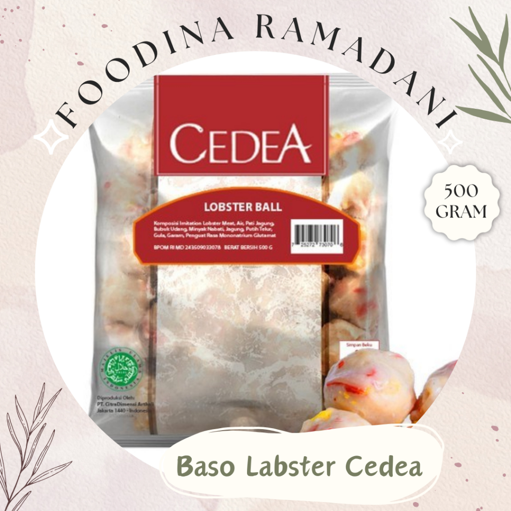 

BASO LOBSTER BALL Bakso Rasa Lobster - Cedea [ 500gr ] Harga Per BKS