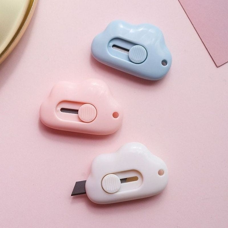 

Pisau cutter mini bentuk awan cutter awan cutter besi pemotong kertas cutter lucu pisau cutter karakter alat kerajinan tangan