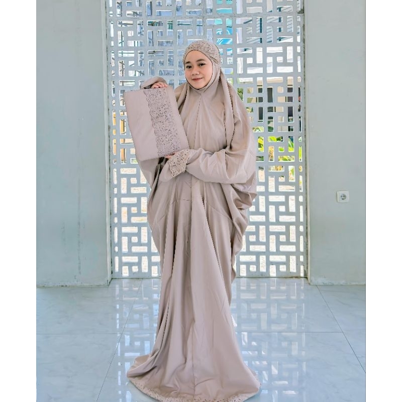 Laykha - Mukena terusan Dewasa Khadijah ori katun mikro termurah