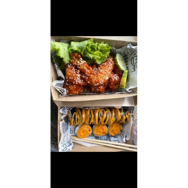 

Chicken Hot Lava & Kimbab