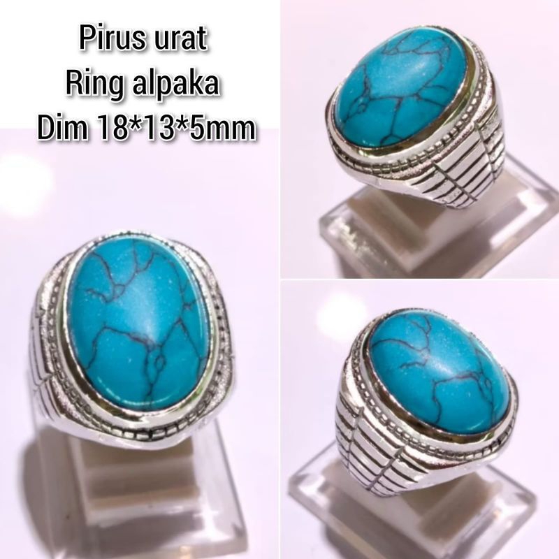 CINCIN BATU AKIK PIRUS URAT HITAM 01