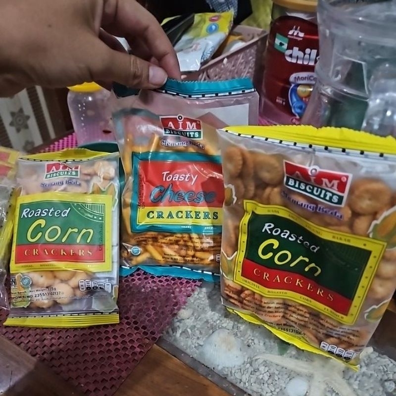 

AIM Roasted Corn Crackers 35gr /80 Gr