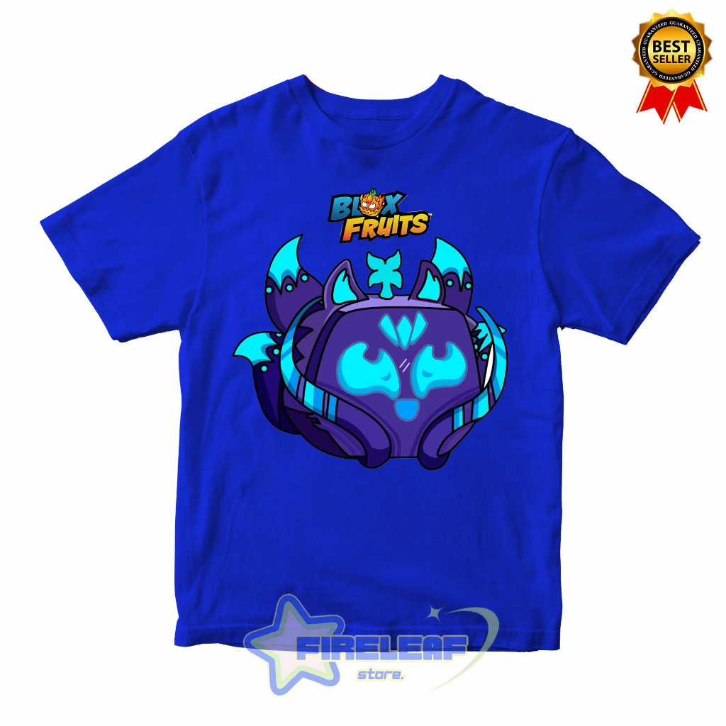 BAJU KAOS ATASAN ANAK KITSUNE BLOX FRUIT TREBARU