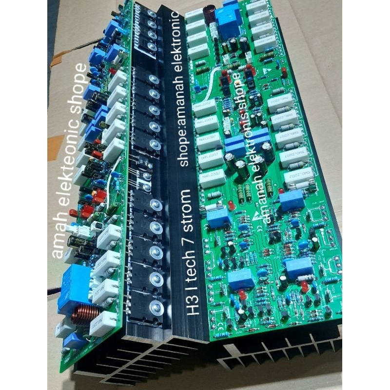 Heatsink Power H3 class Fulset Pendingin Hitam.mosfet ixtq,tsa,tsk 82n25 82n30Toshiba 2000-3500 wat 
