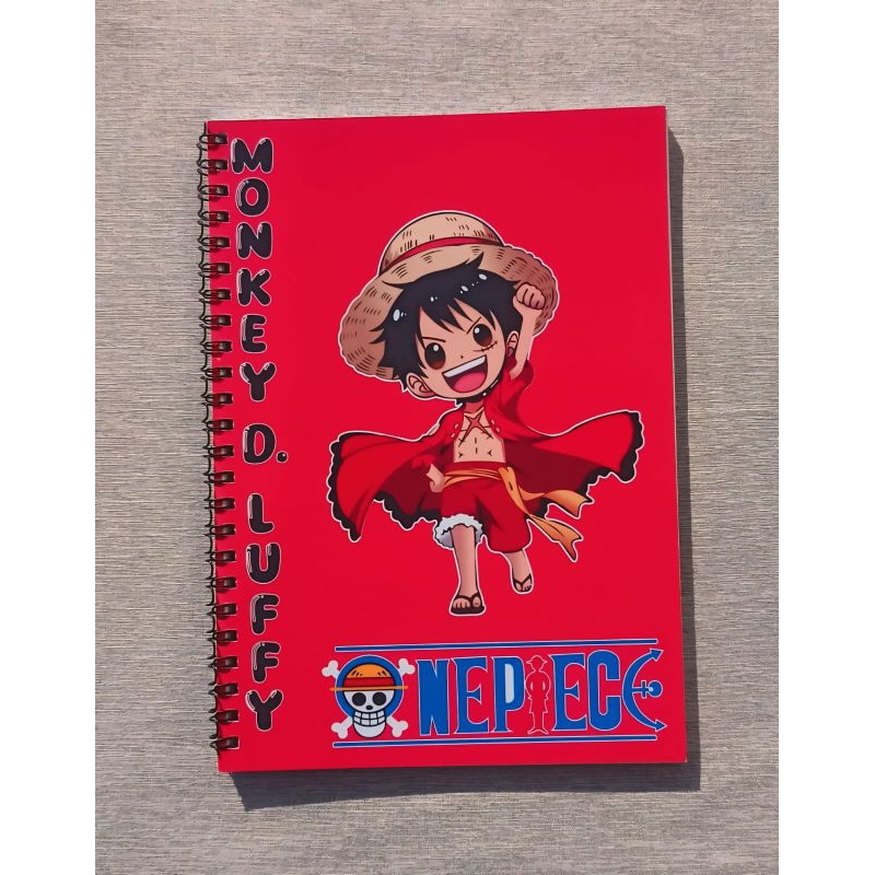 

Buku A5 / Notebook A5 / Binder A5 Spiral Karakter Anime One Piece Lengkap