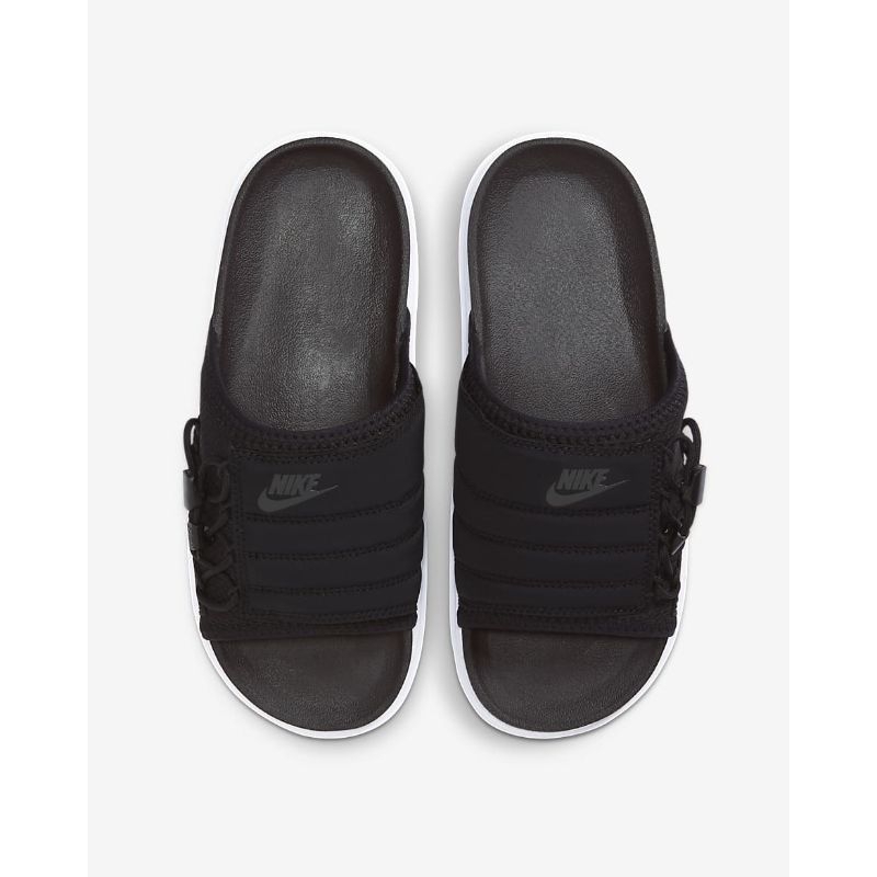 Sandal slip on, Nike Asuna Wmns Slides 1 Black White 100%Original Resmi Store