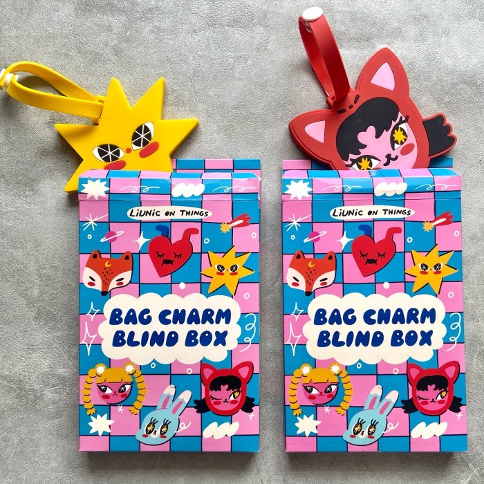 

Liunic On Things Blind Box Bag Charm Desain Unik Karet RB9