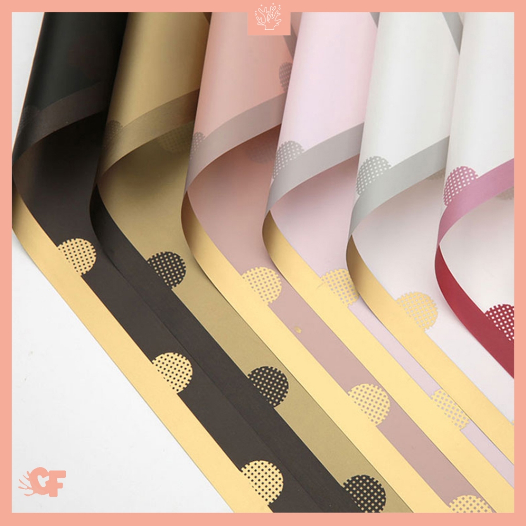 

Kertas Buket Bunga Polkadot Cellophane Flower Wrapping Paper KB6030