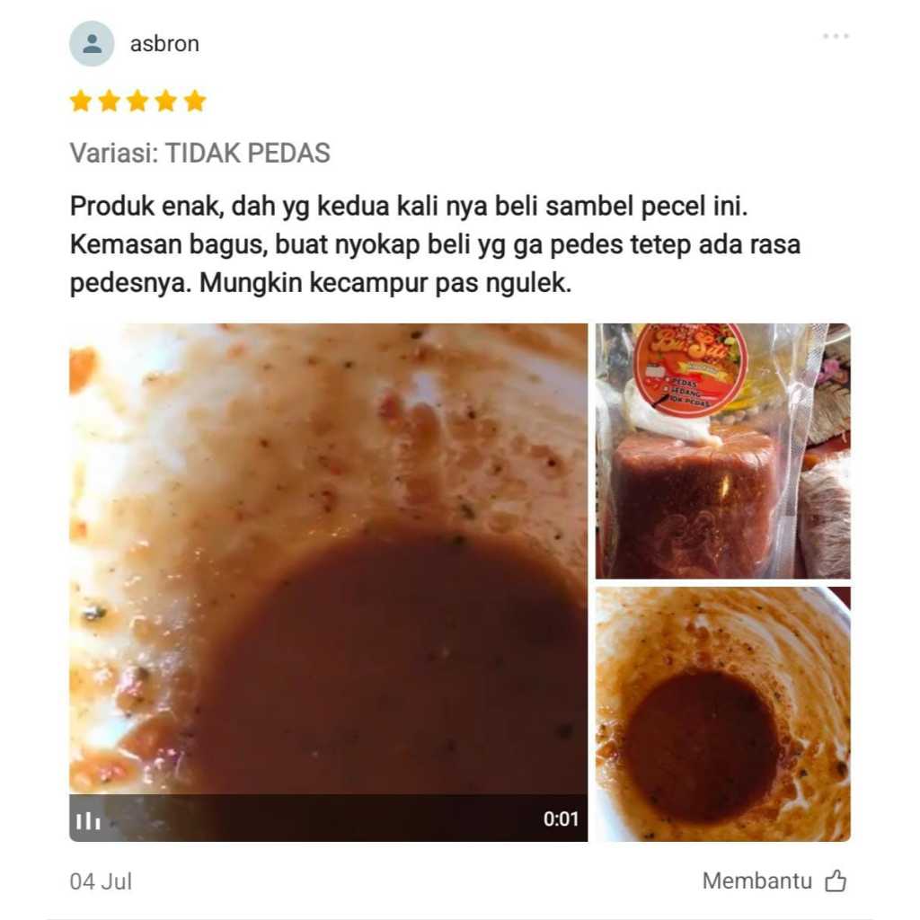 

Forcysn Sambel Pecel Bu Siti Khas Kediri - 1 Kg (Free Ongkir)