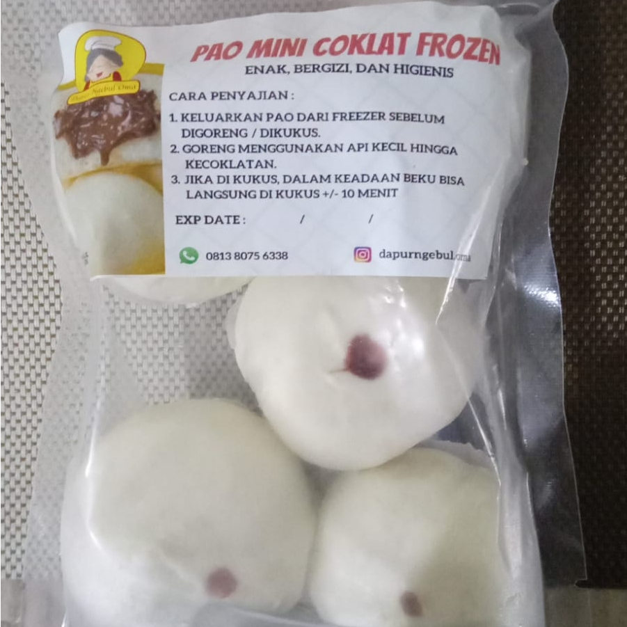 

Pao Coklat Frozen, Pao Mini Coklat