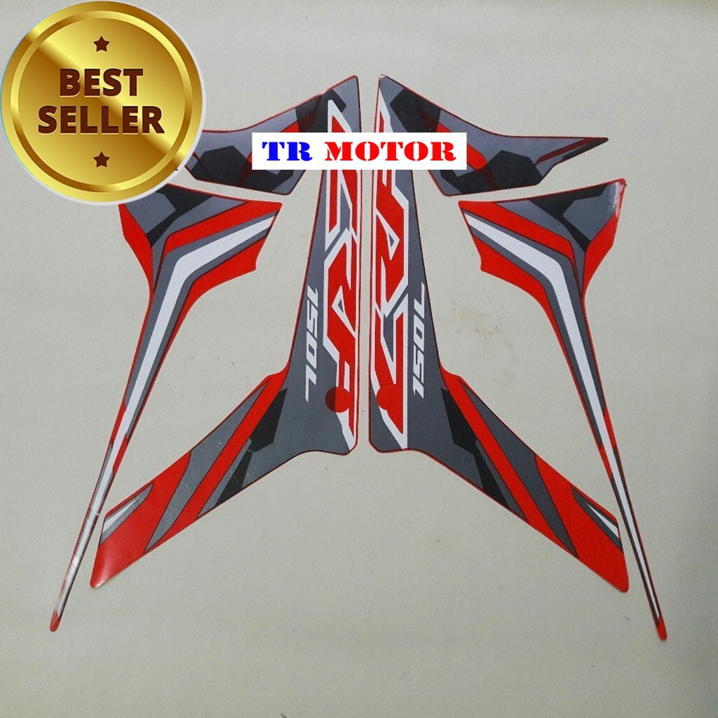Striping stiker list motor honda crf 150l 2019 merah list body standar