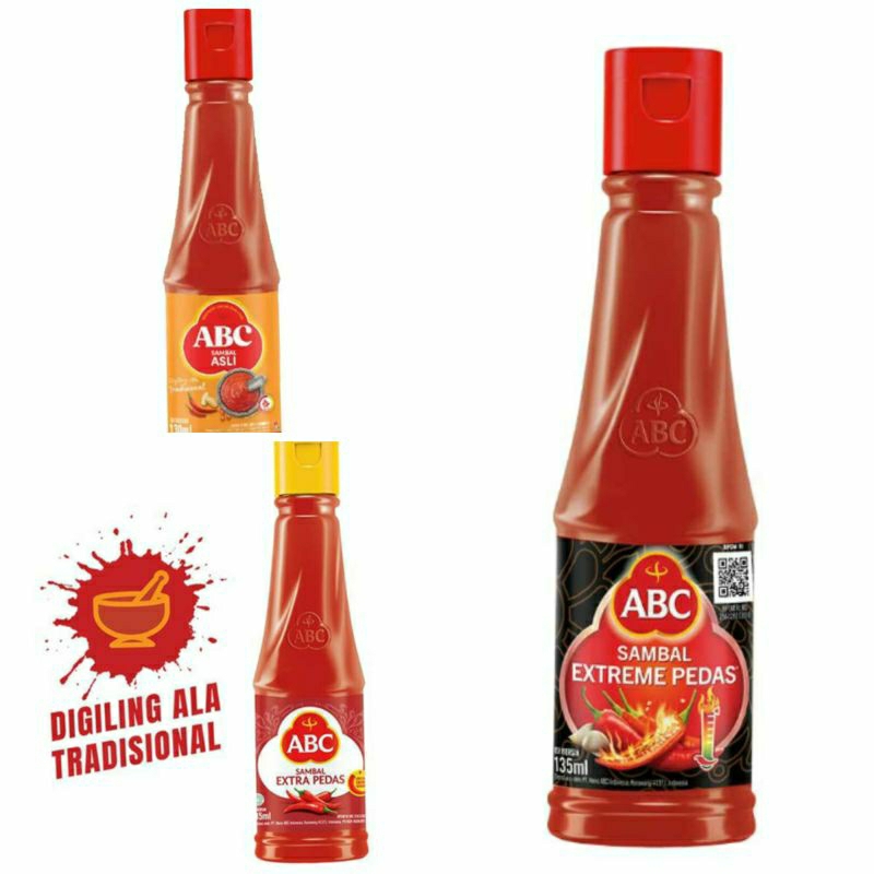 

ABC sambal asli / extra pedas / extreme pedas 130ml exp lama
