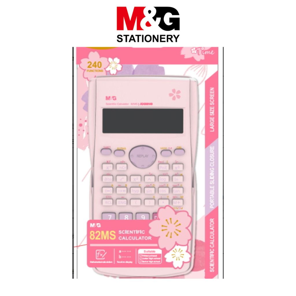 

Kalkulator Scientific M&G ADG98149 Sakura Time 12 Digit Calculator Daya Dua Arah Sekolah Kantor