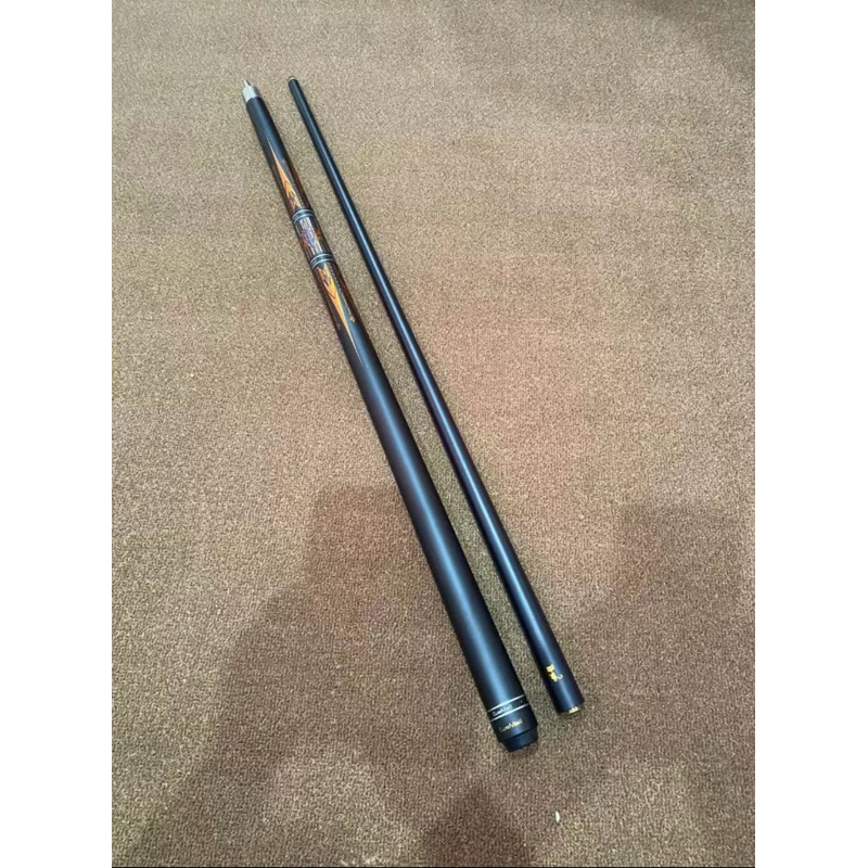 kondisi second 90%   stick billiard carbon cue mall orange lion