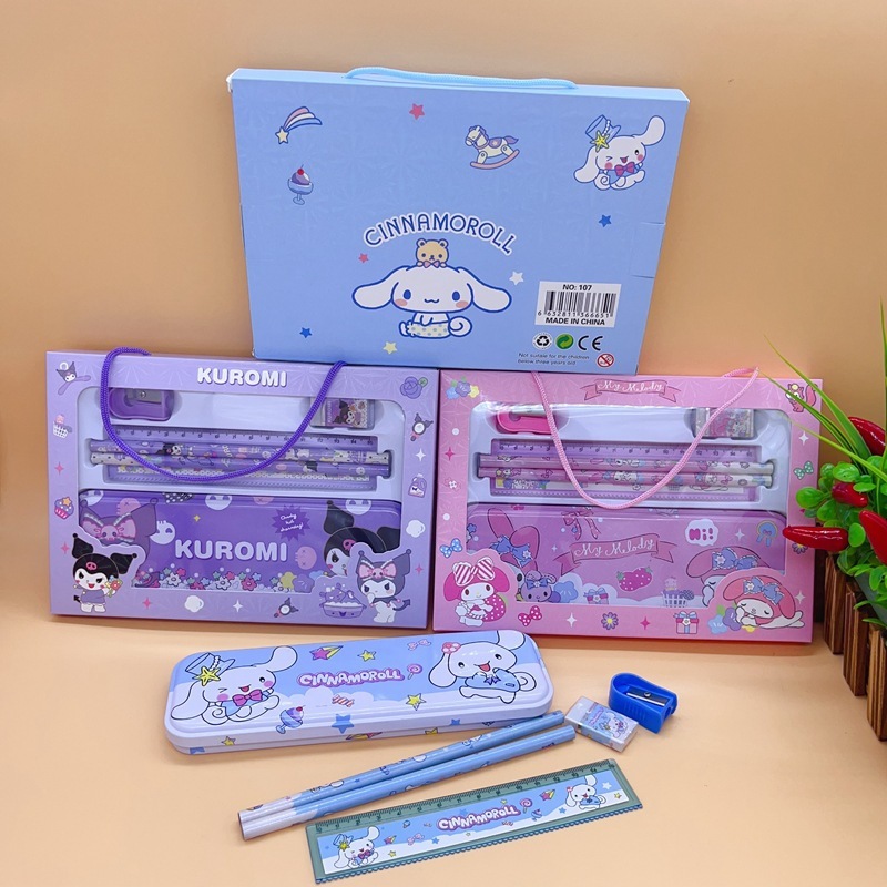 

STATIONARY SET SANRIO ALAT TULIS SET LENGKAP KOTAK PENSIL ANAK HADIAH / HELENA SET ANAK TULIS KOTAK PENSIL TEMPAT PENSIL SET LENGKAP