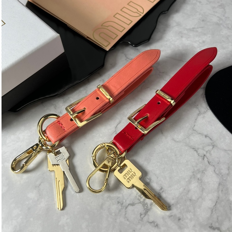 【With box】New Miu Miu Belts Keychains Bags Accessories