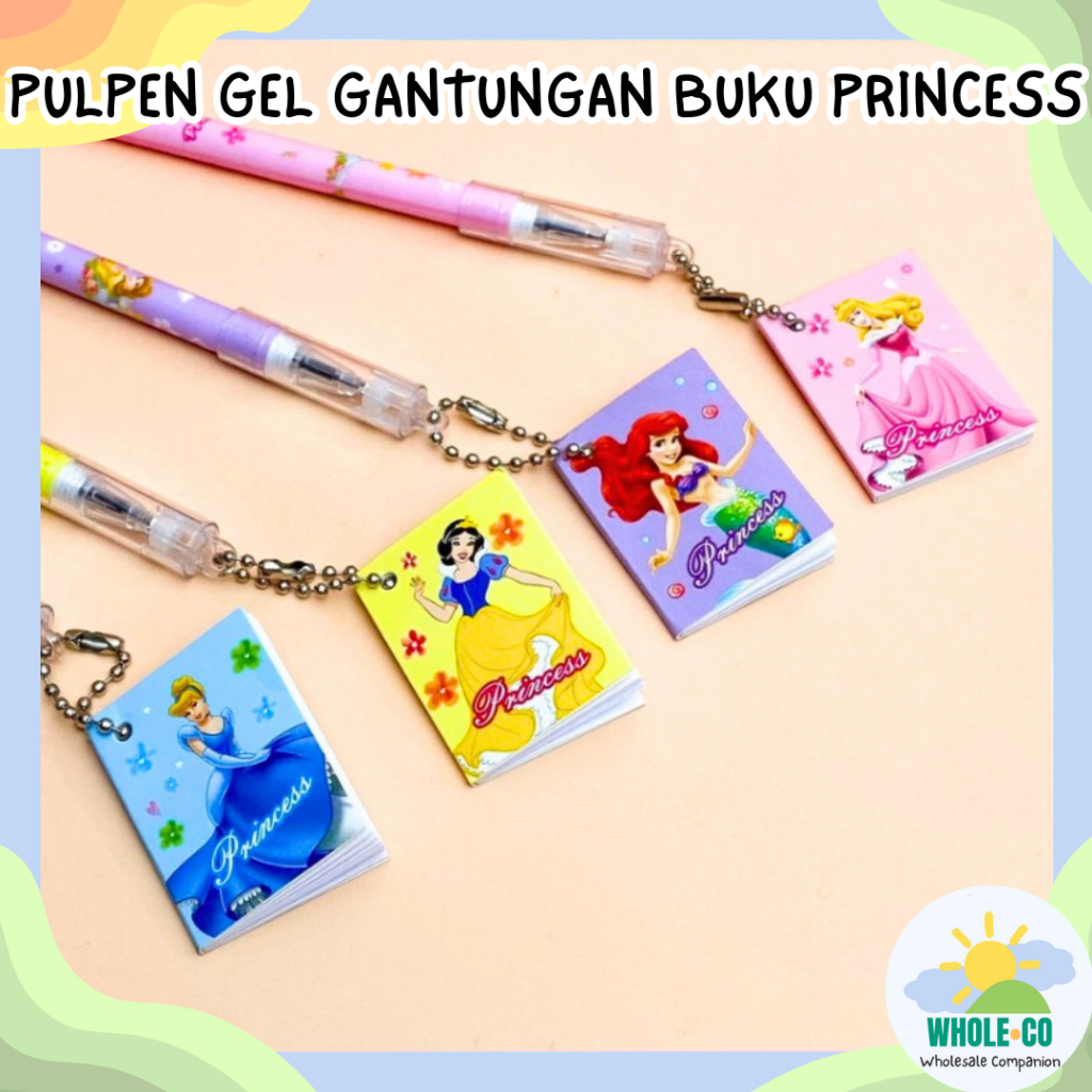 

Pulpen Gel Gantungan Buku Mini Princess Premium Snow White Cinderella Ariel Lucu Unik Imut Termurah Grosir Cod